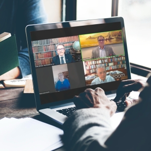 Da esq. para a dir., no alto, Paulo Joel Bender Leal e Jorge Rubem Folena; embaixo, Maria Lucia Gyrão e Francisco Amaral 