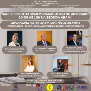 Café Jurídico em Comemoração ao dia do Advogado