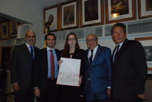 Da esq. para a dir., Carlos Eduardo Machado, Marcos Vidigal de Freitas Crissiuma, Soraya Fonseca Salomão Pacheco, Sergio Tostes e Antonio Laért Vieira Junior