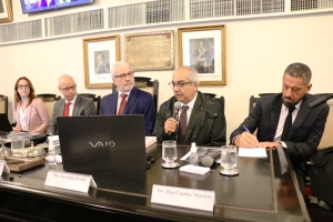 Da esq. para a dir., Daniela Eilberg, Marcio Barandier, Carlos Eduardo Machado, Geraldo Prado e  Rui Cunha Martins