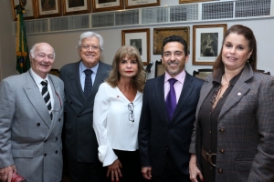 Da esq. para a dir., Walter Sztajnberg, Paulo Lins e Silva, Rita Cortez, Antonio Teheda Encinas e Adriana Brasil Guimarães