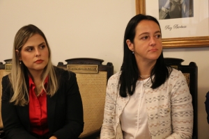 Da esq. para a dir., Raquel Guedes e Erika Feitosa Chaves