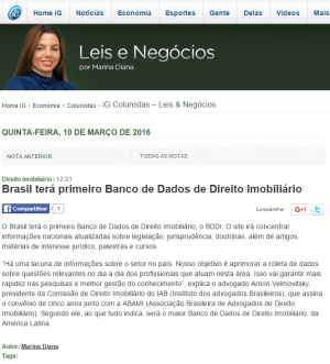 Brasil terá primeiro Banco de Dados de Direito Imobiliário
