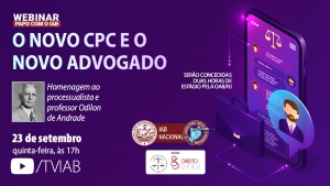 IAB realiza webinar em homenagem ao processualista Odilon de Andrade, na próxima quinta