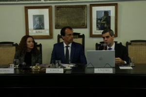 Da esq. para a dir., Jeniffer Pires, Márcio Ávila e Marcelo Siqueira