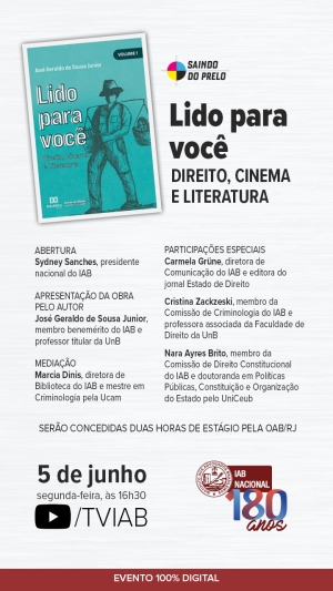[Saindo do Prelo] Lido para você: Direito, cinema e literatura