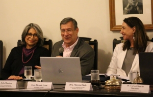  Da esq. para a dir., Isabel Lustosa, Ricardo Lessa e Marcia Dinis