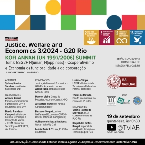 IAB | Justice, Welfare and Economics - 3/2024 - G20 Rio - Kofi Annan (Un 1997/2006) Summit