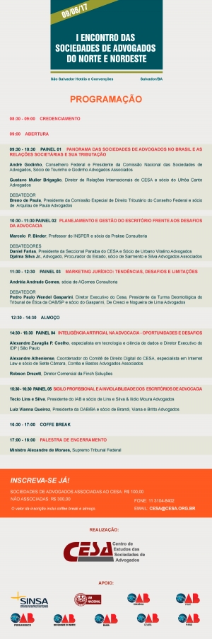 I Encontro das Sociedades de Advogados do Norte e Nordeste