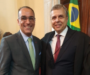  André Marques e o presidente do TRE-SP, desembargador Waldir Sebastião de Nuevo Campos Junior
