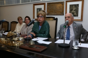Da esq. para a dir., Ana Tereza Basílio, Leila Sanches, Rita Cortez e Adilson Rodrigues Pires 