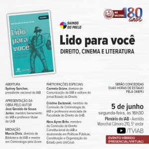 Coluna ‘Lido para você’ ganha livro que será lançado no IAB nesta segunda-feira