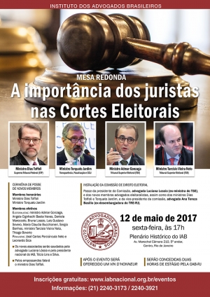 Mesa Redonda - A importância dos juristas nas Cortes Eleitorais