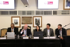 Da esq. para a dir., Leonardo Sant’Anna, Ilan Leibel Swartzman, Mariana Pinto, Sérgio Campinho e Joaquim Munir