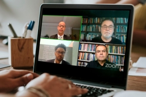 A partir do alto, à esquerda, no sentido horário: Marcio Barandier, Lenio Streck, Sidney Rezende e Gabriel Sampaio 