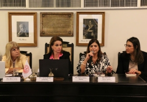 Da esq. para a dir., Rita Cortez, Adriana Brasil Guimarães, Débora Batista Martins e Maria da Gloria Aquino