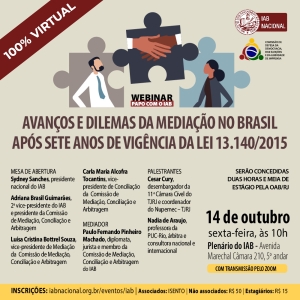 [Webinar-Papo com o IAB] Avanços e Dilemas na Mediação no Brasil