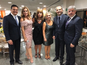 Da esq. para a dir., Marcos Vinicius Jardim Rodrigues, Fernanda Marinela, Rita Cortez, Sandra Krieger, André Luís Godinho e Sydney Sanches