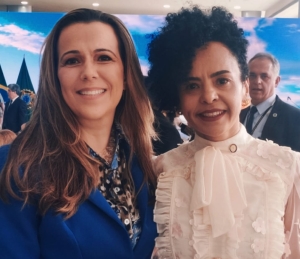 Da esq. para a dir., Danielle Marques de Souza e Zara Figueiredo