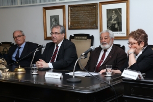 Da esq. para esq., Nilson Mello, André Fontes, Euclides Lopes e Maria Lucia Gyrão
