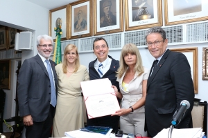 Da esq. para a dir., Carlos Eduardo Machado, Ana Tereza Basílio, Aluísio Gonçalves de Castro Mendes, Rita Cortez e Antonio Laért Vieira Junior