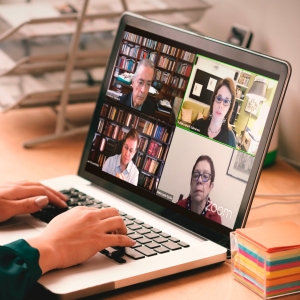 Em sentido horário, Francisco Amaral, Adriana Brasil Guimarães, Maria Lucia Gyrão e Luis Rosenfield