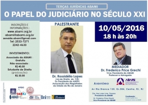 Terças Jurídicas ABAMI - O Papel do Judiciário no Século XXI