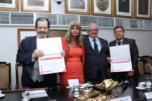 Da esq. para a dir., Ricardo Cesar Pereira Lira, Rita Cortez, Márcio Cammarosano e Frederico Price Grechi