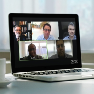 Da esq. para a dir., no alto, Gladston Mamede, Pedro Saad e Marcelo Lauar; embaixo, João Manoel de Lima Júnior e Luciana Castro