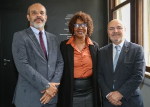 Da esq. para a dir., José Luís Campos Xavier, Monica Alexandre Santos e Marcus Vinicius Cordeiro