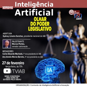 Senador Marcos Pontes fará palestra no IAB sobre o olhar do Poder Legislativo diante dos avanços da IA