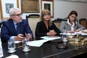 Da esq. para a dir., Carlos Eduardo Machado, Rita Cortez e Adriana Brasil Guimarães