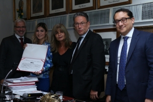 Da esq. para a dir., Carlos Eduardo Machado, Cíntia Alves Salgueiro Savelli, Rita Cortez, Antonio Laért Vieira Junior e Daniel Apolônio Vieira