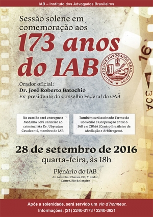173 anos do IAB (Sessão Solene)