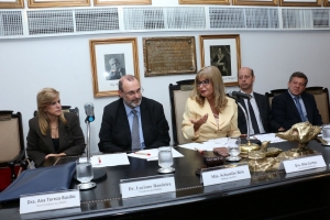 Da esq. para a dir., Ana Tereza Basílio, Sebastião Reis, Rita Cortez, Marcio Barandier e Frederico Price Grechi