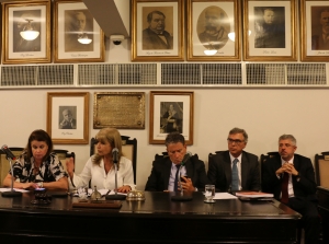 Da esq. para a dir., Adriana Brasil Guimarães, Rita Cortez, Antonio Laért Vieira Junior, Luiz Felipe Conde e Sydney Sanches