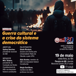 [Webinar - Papo com o IAB] Guerra cultural e a crise do sistema democrático