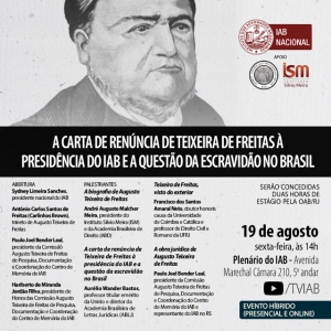 A Carta de Renúncia de Teixeira de Freitas à Presidência do IAB e a Questão da Escravidão no Brasil