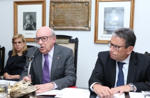 Da esq, para a dir., Ana Tereza Basílio, Sergio Tostes e Antônio Laért Vieira Junior