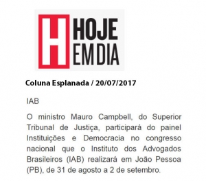 Ministro do STJ no Congresso do IAB