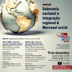 Debate sobre integração regional e Mercosul acontecerá no IAB nesta segunda-feira