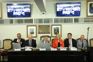 Da esq. para a dir., José-Ricardo Pereira Lira, Antonio Celso Alves Pereira, Sydney Limeira Sanches, Teresa Pantoja, Luciano Bandeira e Francisco Amaral 