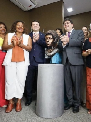 Da esq. para a dir., Margareth Menezes, Celso Barros e Rafael Fonteles