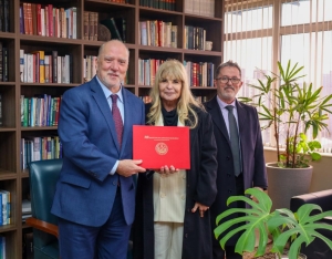  Da esq. para a dir., Ricardo Martins Costa, Rita Cortez e Paulo Joel Bender Leal