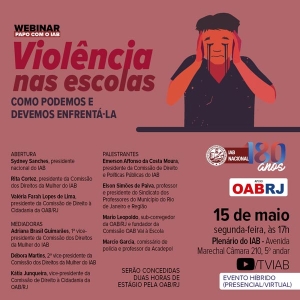 IAB debate caminhos para o enfrentamento da violência nas escolas nesta segunda-feira