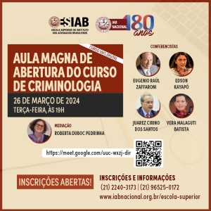 ESIAB | Aula Magna de abertura do curso de Criminologia