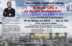 Ciclo de Atualização - O Novo CPC e as Ações Imobiliárias