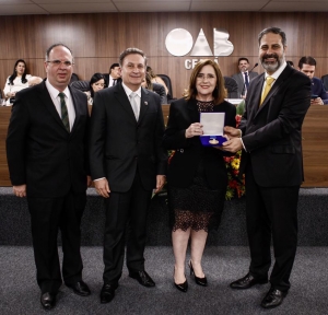 Da esq. para a dir., Kiko Pacheco, Afredo Rogério Brito, Francilene Gomes de Brito e Erinaldo Dantas
