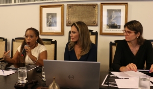 Da esq. para a dir., Adriana Cruz, Adriana Spengler e Ana Luiza de Sá