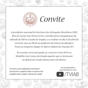 Inauguração da Subsede do IAB no Estado de Sergipe